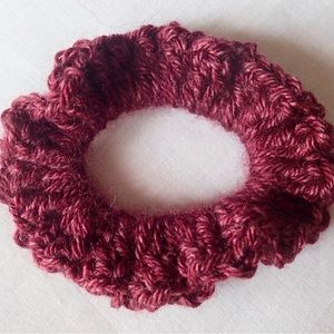 Maroon/Dark Red Scrunchie